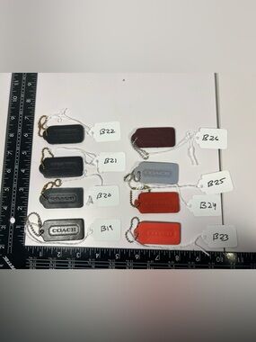 Coach Hangtag Bag Charm Key Fob Replacement Sold Separately